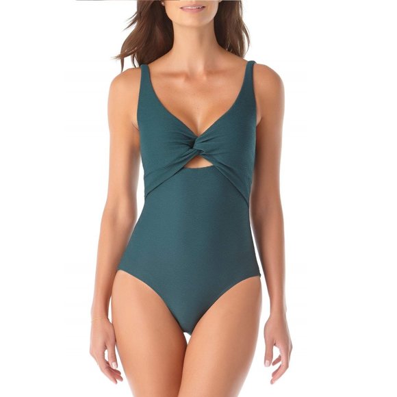 Anne Cole Twist Front One Piece Swimsuit - Picture 1 of 4